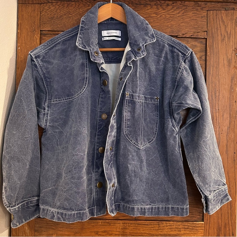 Urban Outfitters Denim Jacket in an oversized fit and washed finish.